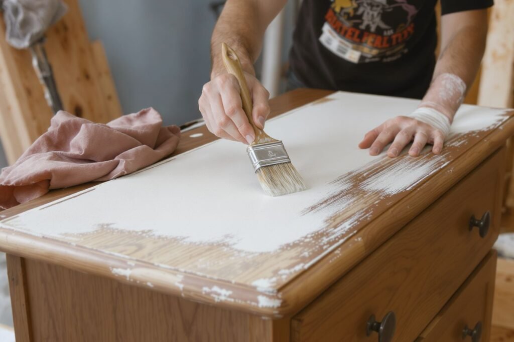 Repeindre un meuble en bois