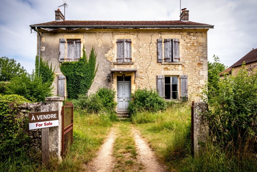 Maison abandonnée à donner