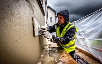 Appliquer un enduit par temps humide sans risque