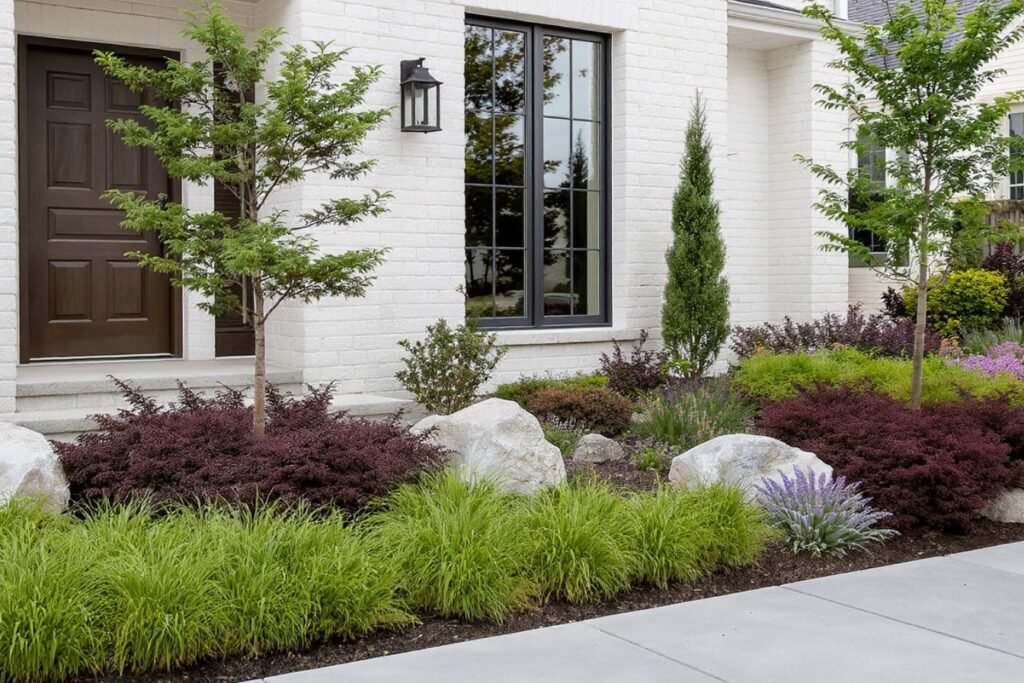 Créer un massif moderne devant sa maison