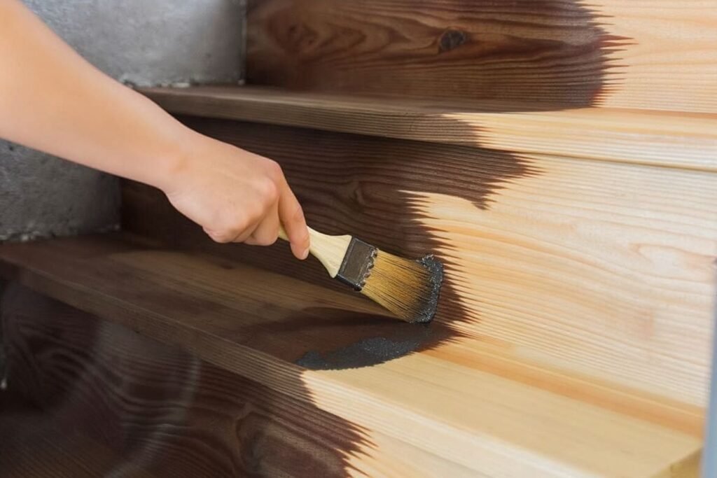 Éclaircir un escalier en bois