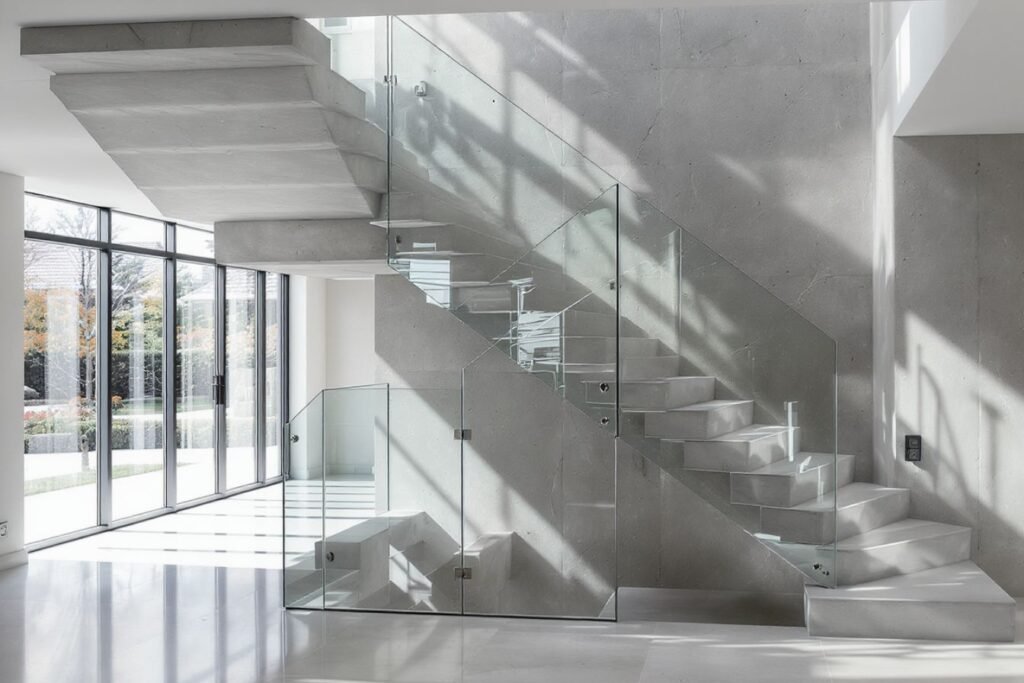 Escalier moderne en béton