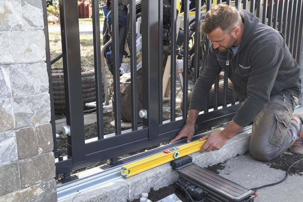 Installer un portail coulissant