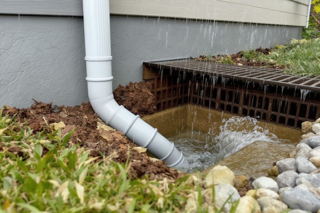 évacuation eaux pluviales