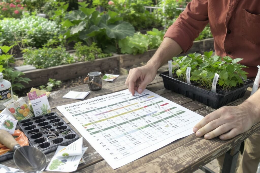 Calendrier de plantation quand semer fruits et légumes au potager