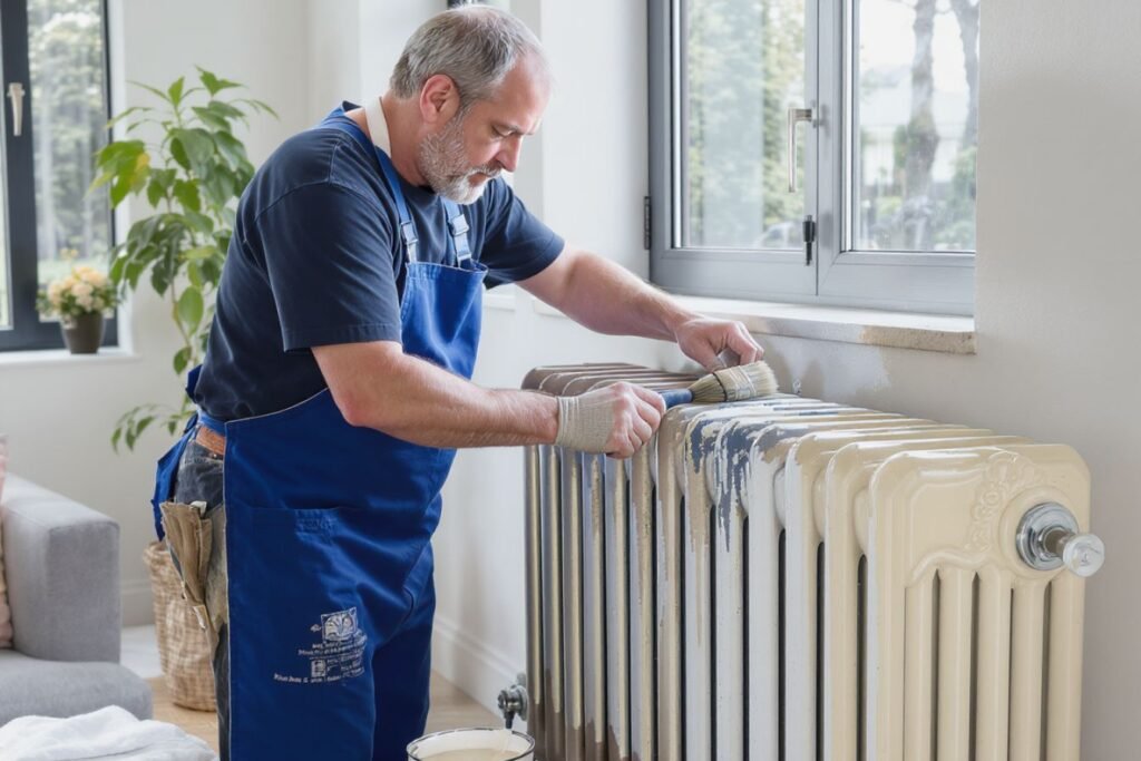 Peindre un radiateur en fonte