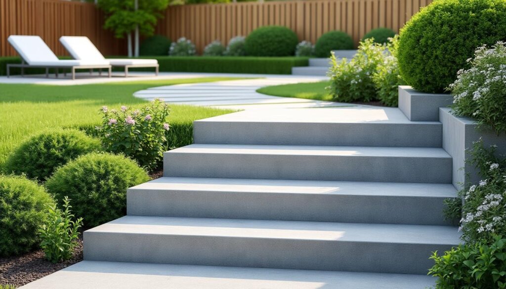 découvrez nos conseils pour choisir un escalier extérieur en béton parfaitement adapté à votre jardin, alliant durabilité, esthétisme et sécurité.