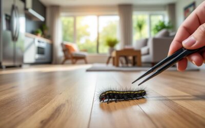 Chenille noire dans la maison : comment s’en débarrasser efficacement