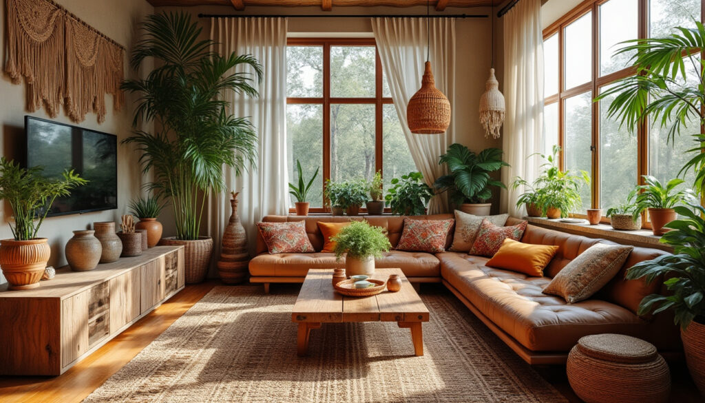 découvrez des idées déco chaleureuses pour un salon bohème unique, alliant confort, couleurs et objets artisanaux pour un intérieur convivial et authentique.