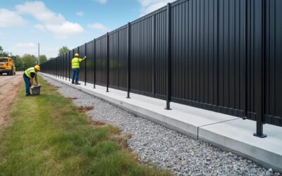 Tarif pose clôture rigide avec soubassement béton au mètre linéaire