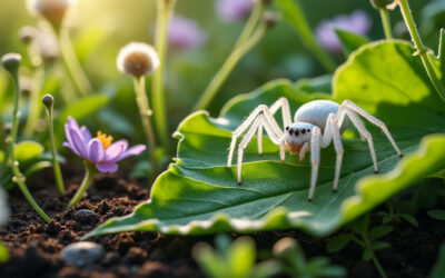 Araignée blanche : identification, habitat et comportement au jardin