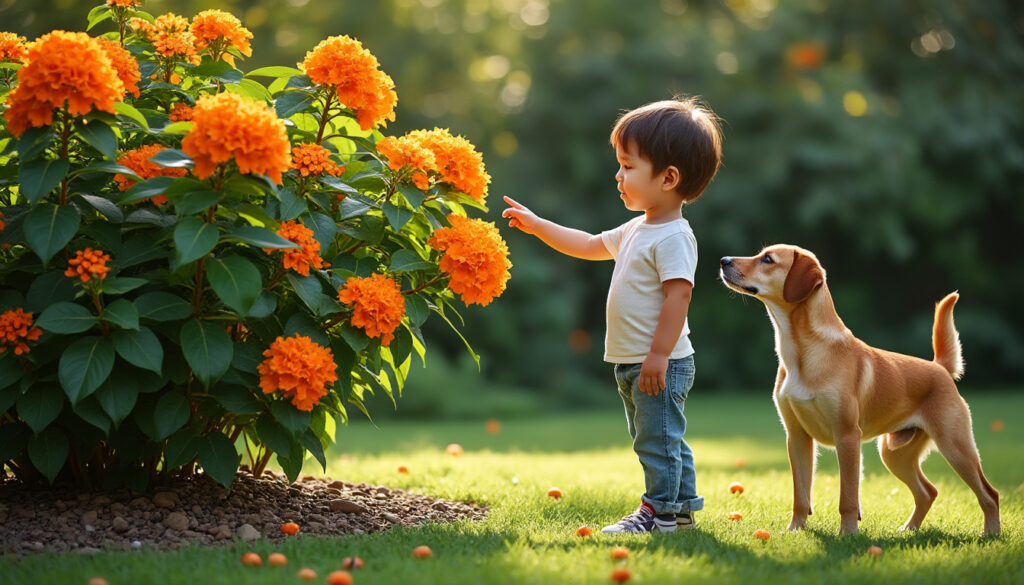 découvrez les risques de toxicité de l'oranger du mexique pour les enfants et les animaux, ainsi que les précautions à prendre pour éviter tout danger.