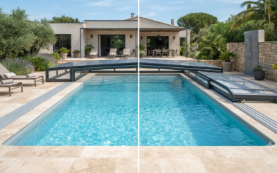 Abri de piscine télescopique : faut-il le choisir avec ou sans rail ?