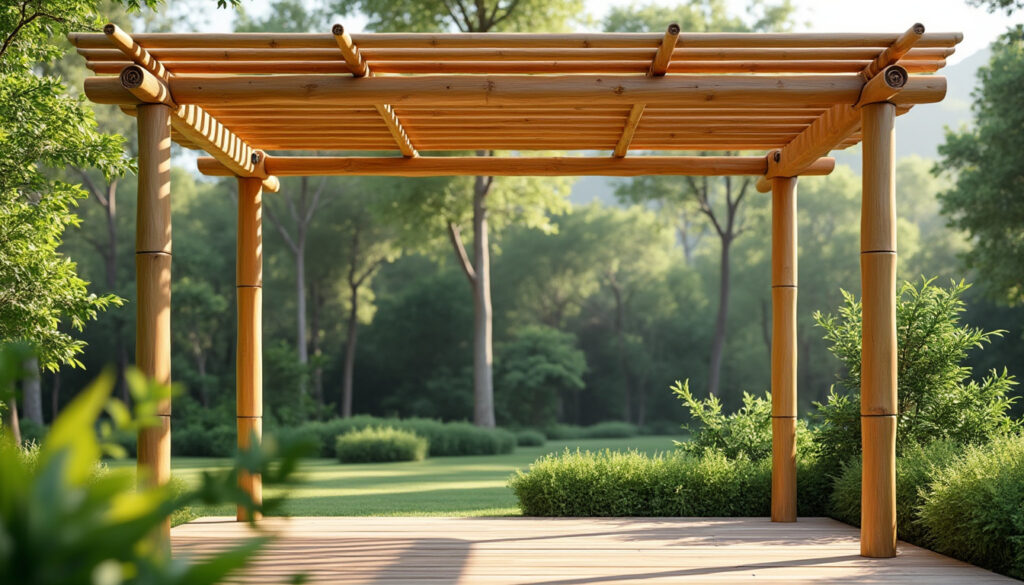 découvrez notre pergola en bambou alliant design naturel et installation facile, pour sublimer votre jardin avec élégance et durabilité.