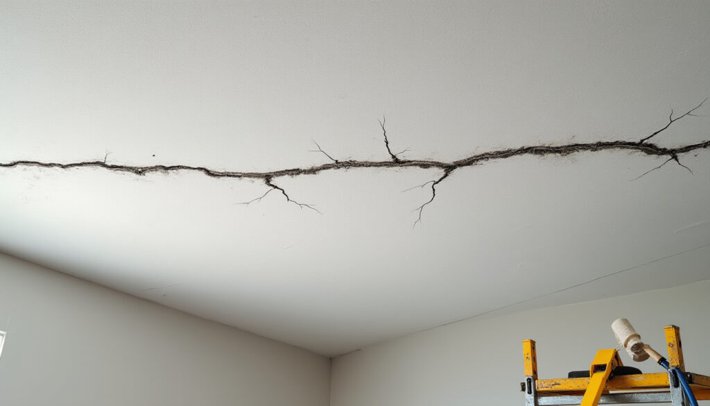 découvrez les causes courantes des fissures au plafond, les dangers qu'elles peuvent engendrer et les méthodes efficaces pour les réparer rapidement et en toute sécurité.